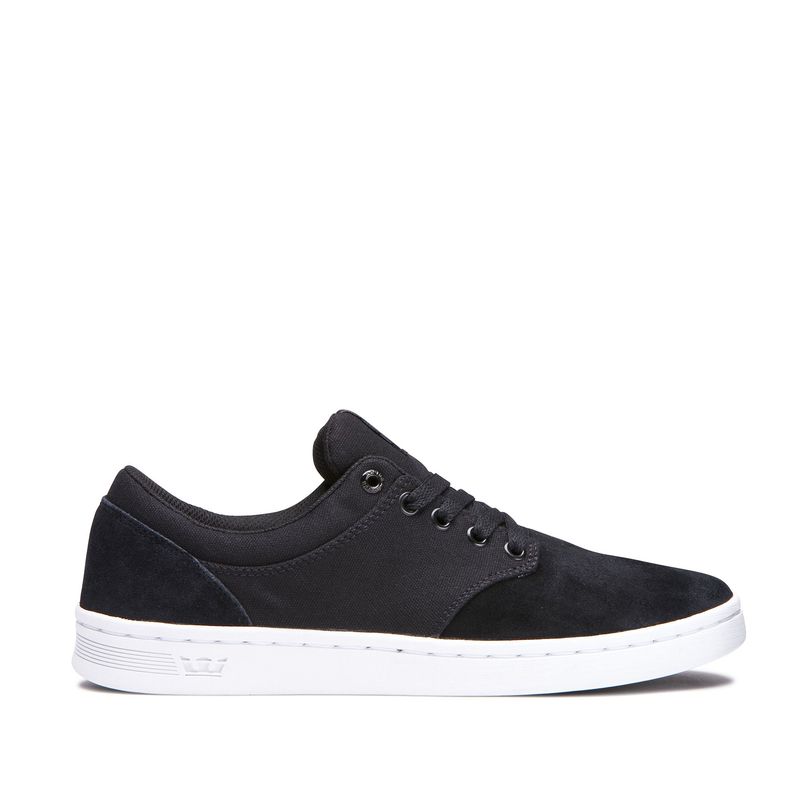 Supra Chino Court Low Top Schuhe Damen - Schwarz TQE63529